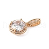 Brass Micro Pave Cubic Zirconia Pendants KK-E795-11KCG-02-2