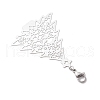 Christmas Tree 201 Stainless Steel Pendant Decorations HJEW-JM02866-4