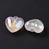 UV Plating Luminous Transparent Acrylic Beads OACR-C001-05-5