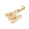 304 Stainless Steel Pendants STAS-F235-01G-M-2