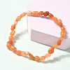 Natural Red Aventurine Beads Stretch Bracelets for Men Women BJEW-I320-01B-3