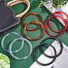   8Pcs 4 Style Plastic and Resin Handbag Handle FIND-PH0005-77-4
