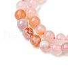 Natural Cherry Blossom Agate Beads Strands G-D313-A01-6mm-4