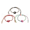 Adjustable Nylon Thread Braided Bead Bracelets BJEW-JB05868-1