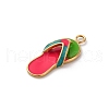 304 Stainless Steel Enamel Pendants STAS-D362-02G-2