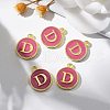 Golden Plated Alloy Enamel Charms X-ENAM-S118-08D-5