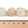 Raw Rough Natural Quartz Crystal Beads Strands G-Z087-B02-5
