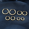 4 Pcs Simple Sterling Silver Hoop Earrings IV9151-1-5
