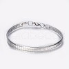 304 Stainless Steel Chain Bracelets BJEW-I238-07P-1