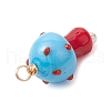 Handmade Lampwork Pendants PALLOY-JF03670-02-5