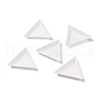 Polypropylene(PP) Triangle Nail Art Rhinestone Sorting Trays DIY Decals X-MRMJ-G003-02-3