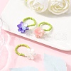 3Pcs Cellulose Acetate(Resin) Rings RJEW-TA00203-1