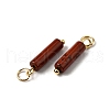 Natural Red Jasper Pendants STAS-C120-01G-10-2