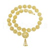 Alloy Hollow Flower Link Chain Waist Belly Chains for Women FS-WG632FD-01-2