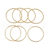 7Pcs PVD Vacuum Plating 304 Stainless Steel Ring Bangles Set for Women BJEW-A011-14B-G-2