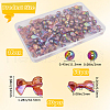 SOFPLATE 100Pcs UV Plating Rainbow Iridescent Acrylic Beads PACR-SP0001-06-2