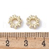 Brass Micro Pave Clear Cubic Zirconia Spacer Beads KK-F892-29G-2