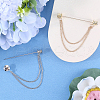 Gorgecraft Zinc Alloy Hanging Chain Brooches FIND-GF0006-87A-4