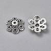 Tibetan Style Alloy Fancy Bead Caps TIBEB-LF10883YKG-AS-FF-1