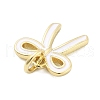 Brass Enamel Charms KK-H206-15G-02-2