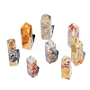 Natural Crazy Agate Pointed Prism Bar Home Display Decoration G-PW0007-106-2