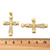 Brass Micro Pave Cubic Zirconia Pendants KK-R229-10G-A-3