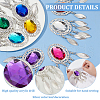 Fingerinspire 8Pcs 8 Colors Iron Big Pendants FIND-FG0003-31S-4