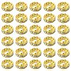 150Pcs 3 Styles Iron Rhinestone Spacer Beads RB-YW0001-13G-1