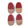 Resin & Walnut Wood Pendants RESI-S358-17B-1