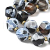 Natural Fire Crackle Agate Beads Strands G-U023-A16-01-4