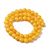 Natural White Jade Dyed Beads Strands G-C179-A44-03-3