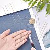 Unicraftale 6 Pairs 3 Colors Brass Stud Earring Findings KK-UN0001-07-2