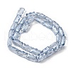 Electroplate Glass Beads Strands EGLA-L045-F-PL02-2