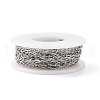 Tarnish Resistant 304 Stainless Steel Cable Chains CHS-C002-03P-03-3