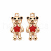 Alloy Enamel Pendants ENAM-T016-10-RS-2