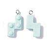 Opaque Resin Pendants RESI-G051-04A-2