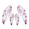 Transparent Epoxy Resin Pave Rhinestone Big Pendants RESI-TAC0021-97A-1