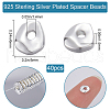 Beebeecraft 40Pcs Brass Spacer Beads KK-BBC0014-48S-2