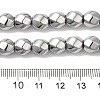 Electroplated Synthetic Magnetic Hematite Beads Strands G-I364-J01-05-4
