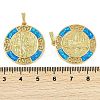 Rack Plating Brass Pendants KK-U032-20G-02-3
