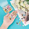 SUPERFINDINGS 98Pcs 7 Colors Light Gold Alloy Enamel Charms ENAM-FH0001-28-2