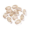 Plating Transparent Acrylic Beads OACR-P013-11-1