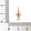 Brass Micro Pave Cubic Zirconia Pendants ZIRC-I356-17G-A06-3
