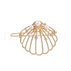 Shell Shape Alloy Hair Bobby Pins PW-WG3EFAC-01-1