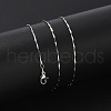 Brass Link Chain Necklaces for Women NJEW-D302-35P-2