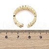 Brass Micro Pave Clear Cubic Zirconia Cuff Rings for Women RJEW-S398-02G-5