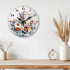 MDF Printed Wall Clock HJEW-WH0058-028-5