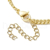 Brass Curb Chain Bracelets for Women Men BJEW-JB10273-4