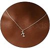 Fashionable Brass Letter Heart Pendant Necklaces for Women FS-WGD0E1D-40-1