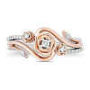 Alloy Micro Pave Cubic Zirconia Finger Rings FS-WGEF5D1-02-3